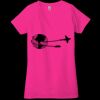 Ladies' Jersey Short-Sleeve Deep V-Neck T-Shirt Thumbnail