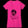 Ladies' Jersey Short-Sleeve Deep V-Neck T-Shirt Thumbnail