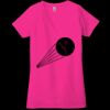 Ladies' Jersey Short-Sleeve Deep V-Neck T-Shirt Thumbnail