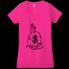 Ladies' Jersey Short-Sleeve Deep V-Neck T-Shirt Thumbnail