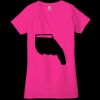 Ladies' Jersey Short-Sleeve Deep V-Neck T-Shirt Thumbnail