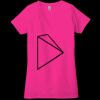 Ladies' Jersey Short-Sleeve Deep V-Neck T-Shirt Thumbnail