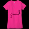 Ladies' Jersey Short-Sleeve Deep V-Neck T-Shirt Thumbnail