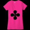 Ladies' Jersey Short-Sleeve Deep V-Neck T-Shirt Thumbnail