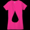 Ladies' Jersey Short-Sleeve Deep V-Neck T-Shirt Thumbnail