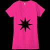 Ladies' Jersey Short-Sleeve Deep V-Neck T-Shirt Thumbnail