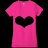 Ladies' Jersey Short-Sleeve Deep V-Neck T-Shirt Thumbnail