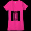 Ladies' Jersey Short-Sleeve Deep V-Neck T-Shirt Thumbnail