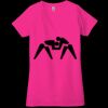 Ladies' Jersey Short-Sleeve Deep V-Neck T-Shirt Thumbnail