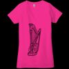 Ladies' Jersey Short-Sleeve Deep V-Neck T-Shirt Thumbnail