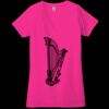 Ladies' Jersey Short-Sleeve Deep V-Neck T-Shirt Thumbnail