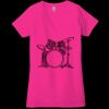 Ladies' Jersey Short-Sleeve Deep V-Neck T-Shirt Thumbnail