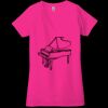 Ladies' Jersey Short-Sleeve Deep V-Neck T-Shirt Thumbnail