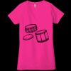 Ladies' Jersey Short-Sleeve Deep V-Neck T-Shirt Thumbnail