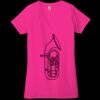 Ladies' Jersey Short-Sleeve Deep V-Neck T-Shirt Thumbnail