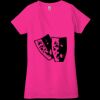 Ladies' Jersey Short-Sleeve Deep V-Neck T-Shirt Thumbnail