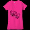 Ladies' Jersey Short-Sleeve Deep V-Neck T-Shirt Thumbnail