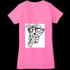 Ladies' Jersey Short-Sleeve Deep V-Neck T-Shirt Thumbnail