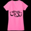 Ladies' Jersey Short-Sleeve Deep V-Neck T-Shirt Thumbnail