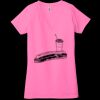 Ladies' Jersey Short-Sleeve Deep V-Neck T-Shirt Thumbnail