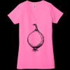 Ladies' Jersey Short-Sleeve Deep V-Neck T-Shirt Thumbnail