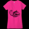 Ladies' Jersey Short-Sleeve Deep V-Neck T-Shirt Thumbnail