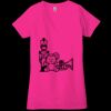 Ladies' Jersey Short-Sleeve Deep V-Neck T-Shirt Thumbnail