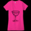 Ladies' Jersey Short-Sleeve Deep V-Neck T-Shirt Thumbnail