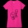 Ladies' Jersey Short-Sleeve Deep V-Neck T-Shirt Thumbnail