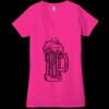 Ladies' Jersey Short-Sleeve Deep V-Neck T-Shirt Thumbnail