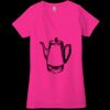 Ladies' Jersey Short-Sleeve Deep V-Neck T-Shirt Thumbnail