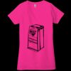 Ladies' Jersey Short-Sleeve Deep V-Neck T-Shirt Thumbnail