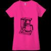 Ladies' Jersey Short-Sleeve Deep V-Neck T-Shirt Thumbnail