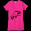 Ladies' Jersey Short-Sleeve Deep V-Neck T-Shirt Thumbnail