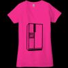 Ladies' Jersey Short-Sleeve Deep V-Neck T-Shirt Thumbnail