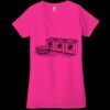 Ladies' Jersey Short-Sleeve Deep V-Neck T-Shirt Thumbnail