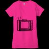 Ladies' Jersey Short-Sleeve Deep V-Neck T-Shirt Thumbnail