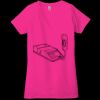 Ladies' Jersey Short-Sleeve Deep V-Neck T-Shirt Thumbnail