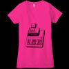 Ladies' Jersey Short-Sleeve Deep V-Neck T-Shirt Thumbnail