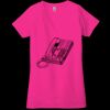 Ladies' Jersey Short-Sleeve Deep V-Neck T-Shirt Thumbnail