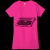 Ladies' Jersey Short-Sleeve Deep V-Neck T-Shirt Thumbnail