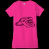 Ladies' Jersey Short-Sleeve Deep V-Neck T-Shirt Thumbnail