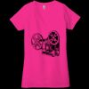 Ladies' Jersey Short-Sleeve Deep V-Neck T-Shirt Thumbnail