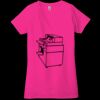 Ladies' Jersey Short-Sleeve Deep V-Neck T-Shirt Thumbnail