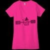 Ladies' Jersey Short-Sleeve Deep V-Neck T-Shirt Thumbnail