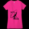 Ladies' Jersey Short-Sleeve Deep V-Neck T-Shirt Thumbnail