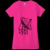 Ladies' Jersey Short-Sleeve Deep V-Neck T-Shirt Thumbnail