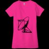 Ladies' Jersey Short-Sleeve Deep V-Neck T-Shirt Thumbnail