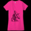 Ladies' Jersey Short-Sleeve Deep V-Neck T-Shirt Thumbnail