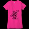 Ladies' Jersey Short-Sleeve Deep V-Neck T-Shirt Thumbnail